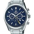 Casio Casio Edifice EFB-504JD-2A  EFB-504JD-2A кварцевые мужские часы синий циферблат, браслет нержавеющая сталь — вид спереди