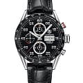 TAG Heuer TAG Heuer Carrera CV2A1R.FC6235  CV2A1R.FC6235 механические мужские часы синий циферблат, браслет нержавеющая сталь — вид спереди