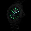 TAG Heuer TAG Heuer Aquaracer Professional Solargraph 200 WBP1180.BF0000 кварцевые мужские часы часы, крупный план черный циферблат