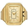 Fossil Fossil Raquel Ring ES5343  ES5343 кварцевые женские часы золотой циферблат, браслет нержавеющая сталь с ip-покрытием — вид спереди