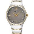 Seiko Seiko Conceptual Series Dress SUR616P1  SUR616P1 кварцевые женские часы  серый циферблат, браслет нержавеющая сталь с pvd-покрытием — вид спереди