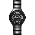 Rado Rado True R27655162  R27655162 кварцевые женские часы  черный циферблат, браслет высокотехнологичная керамика — вид спереди