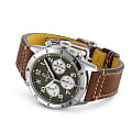 Breitling Breitling Classic Avi Chronograph 42 Curtiss Warhawk A233802A1L1X1, aviator 8 швейцария мужские часы на браслете кожаный боковой вид