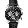TAG Heuer TAG Heuer Carrera Chronograph CBS2210.FC6534  CBS2210.FC6534 механические мужские часы черный циферблат, браслет кожаный — вид спереди