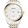 Adriatica Adriatica Premiere A1288.2113Q  A1288.2113Q кварцевые мужские часы  серебристый циферблат, браслет сталь c pvd покрытием — вид спереди