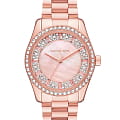 Michael Kors Michael Kors Lexington MK7444  MK7444 кварцевые женские часы  перламутровый циферблат, браслет нержавеющая сталь с pvd-покрытием — вид спереди