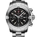 Breitling Breitling Super Avenger Chronograph 48 A13375101B1A1  A13375101B1A1 механические мужские часы черный циферблат, браслет нержавеющая сталь — вид спереди