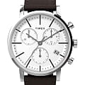Timex Timex Midtown Chronograph TW2V36600  TW2V36600 кварцевые мужские часы белый циферблат, браслет кожаный — вид спереди