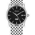 Adriatica Adriatica Bracelet A8194.5114Q  A8194.5114Q кварцевые мужские часы черный циферблат, браслет нержавеющая сталь — вид спереди