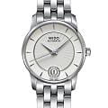Mido Mido Baroncelli Diamonds M007.207.11.036.00  M0072071103600 механические женские часы белый циферблат, браслет нержавеющая сталь — вид спереди