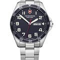 Victorinox Victorinox Fieldforce 241851  241851 кварцевые мужские часы синий циферблат, браслет нержавеющая сталь — вид спереди