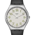Swatch Swatch Skin Irony 42 SS07S134  SS07S134 кварцевые женские часы серый циферблат, браслет кожаный — вид спереди