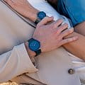Obaku Obaku Links V290GXLLSL кварцевые мужские часы часы крупный план синий циферблата